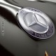 Plaque 3D Métal Mercedes-Benz : Logo Evolution, 40 x 30 cm