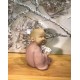 Figurine Petit Moine érudit, Parme, Collection Baby Zen, H 14 cm