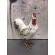 Animal Déco : Le Coq Charmant, Taille L, H 16 cm