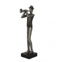 Statuette Design : Le Trompettiste, Collection Industrielle, H 31 cm