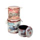 Set 3 Tabouret-Coffres Vintage, Modèle Moto Vintage, H 42 cm (Grand)