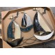 Déco Murale Bateaux : Régate 3 Bateaux & 2 mouettes, Blue & Silver, L 55 cm