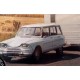 Plaque Métal bombée : La Citroën Ami 6 Break, Le temps des vacances, 30 x 20 cm