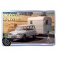 Plaque Métal bombée : La Citroën Ami 6 Break, Le temps des vacances, 30 x 20 cm