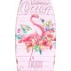 Déco murale vintage : Planche de surf, Mod Welcome Ocean, H 60 cm