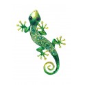 Déco murale : Gecko Vert & Jaune, Collection Kolor H 38 cm