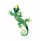 Le Gecko Vert & Jaune, Collection Kolor H 38 cm
