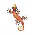 Déco murale : Gecko Rouge, Collection Kolor H 38 cm