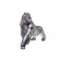 Statuette Gorille Design, Finition Silver, H 51 cm