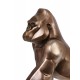 Statuette Gorille DesignL, Finition Cuivre, H 51 cm