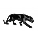 Panthère design résine : Modèle Noir laqué brillant, L 100 cm