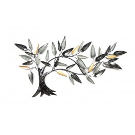 Décoration murale: Arbre de vie stylisé, H 53 cm