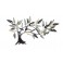 Décoration murale: Arbre de vie, Mod Stylisé horizontal, H 53 cm