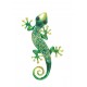 Déco murale : Gecko Vert & Jaune, Collection Kolor H 30 cm