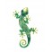 Le Gecko Vert & Jaune, Collection Kolor H 30 cm