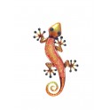 Déco murale : Gecko Orange & Rouge, Collection Kolor H 21 cm