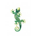 Déco murale : Gecko Vert & Jaune, Collection Kolor H 21 cm