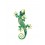 Le Gecko Vert & Jaune, Collection Kolor H 21 cm