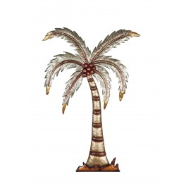 Décoration Murale Métal : Un palmier, Silver & Sun, H 82 cm