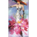 Tableau Femme : Lady Cabaret, H 140 cm