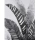 Tableau Design Nature : Palmes argentées, H 120 cm