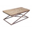 Table basse en manguier, Aspect bois brut massif, L 120 cm