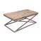 Table basse en manguier, Aspect bois brut massif, L 120 cm