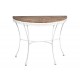 Console Shabby Chic demi-lune Romance, L 100 cm