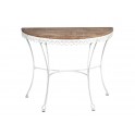 Console Shabby Chic demi-lune Romance, L 100 cm