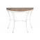 Console Shabby Chic demi-lune Romance, L 100 cm