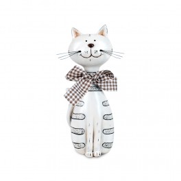 Figurine Chat Collection Mistigri Assis, H 16 cm