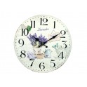 Horloge murale Mdf : Déjeuner Provençal, Diam 34 cm