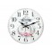 Horloge Florale Shabby Chic, Vélo à Paris, Diam 34 cm