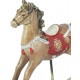 Le Cheval de manège à Bascule, Marron & Rouge, L 22 cm