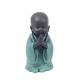 Figurine Petit Moine méditation, Bleu, Collection Baby Zen, H 12,5 cm