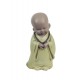 Figurine Petit Moine méditation, Vert, Collection Baby Zen, H 12,5 cm