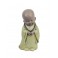 Figurine Petit Moine méditation, Vert, Collection Baby Zen, H 12,5 cm