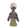 Statuette ethnique : Buste Africaine, Vert, H 32 cm