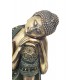 Statuette Bouddha Tête inclinée, Collection Emeraude, H 30 cm