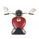Déco Murale Rétro : Moto Harley Davidson, Mod Rouge, H 80 cm