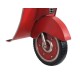 Déco Murale Rétro : Scooter Vespa, Mod Rouge, H 90 cm