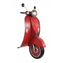 Déco Murale Rétro : Scooter Vespa, Mod Rouge, H 90 cm