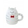 Grand Mug Chat fantaisie en Faïence, H 11 cm