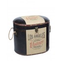 Coffre Mdf, : Collection Vintage USA, Los Angeles, H 41 cm (grand)