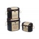 Coffre Mdf, Collection Vintage USA, California, H 33 cm (Moyen)