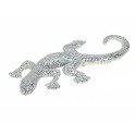 Statuette XL : Le Gecko, Collection Perles de strass, L 31 cm