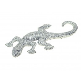 Statuette XL : La Tortue, Collection Perles de strass, L 37 cm