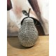 Petite Poire Design Perles de strass, H 18 cm