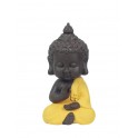 Figurine Mini Bouddha Zen, Mod. Jaune, Collection Color Line, H 12 cm