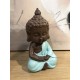 Figurine Mini Bouddha Zen, Mod. Jaune, Collection Color Line, H 12 cm